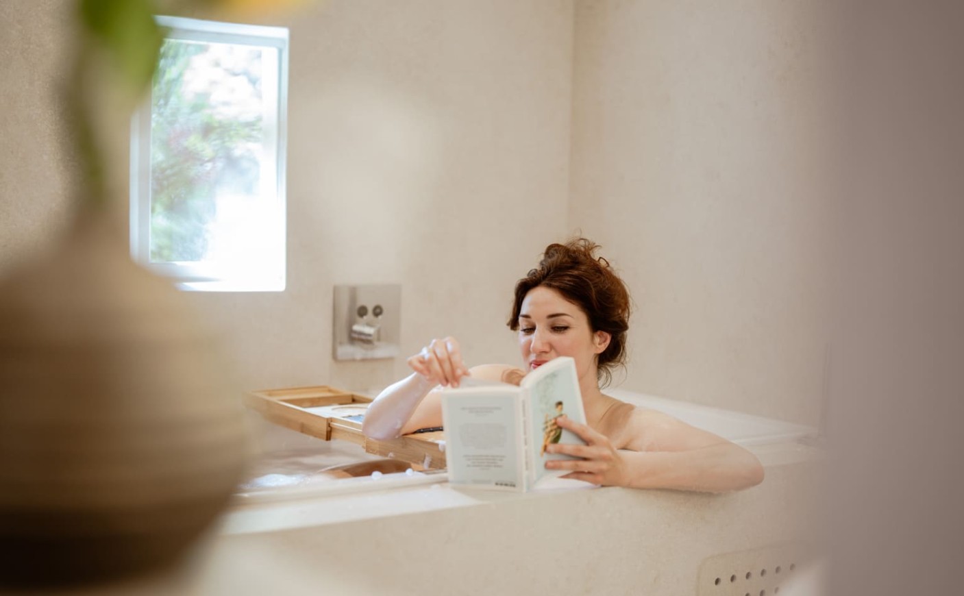 Entspannende Auszeit in der Badewanne